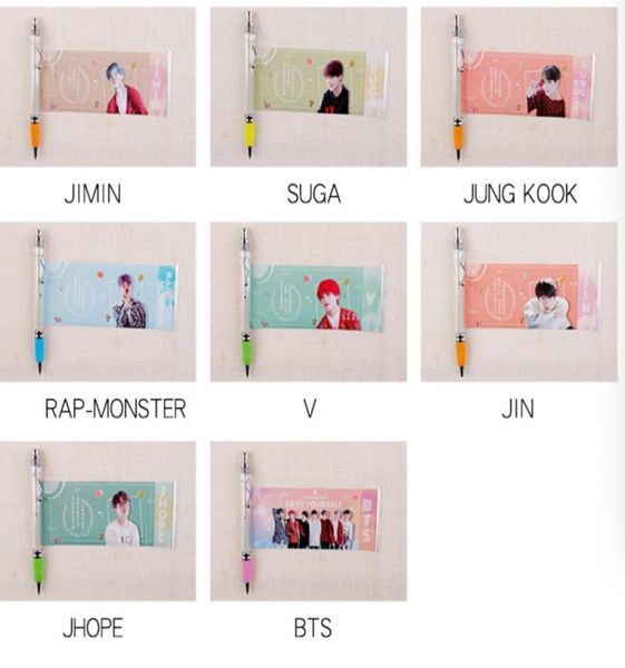 

20pcslot blackpinkbts member gel pen0123456789102596451