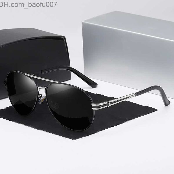 

sunglasses brand sunglasses men polarized driving glasses uv400 male pilot fashion trend retro eyewear outdoor sports gafas de sol hombre z2, White;black