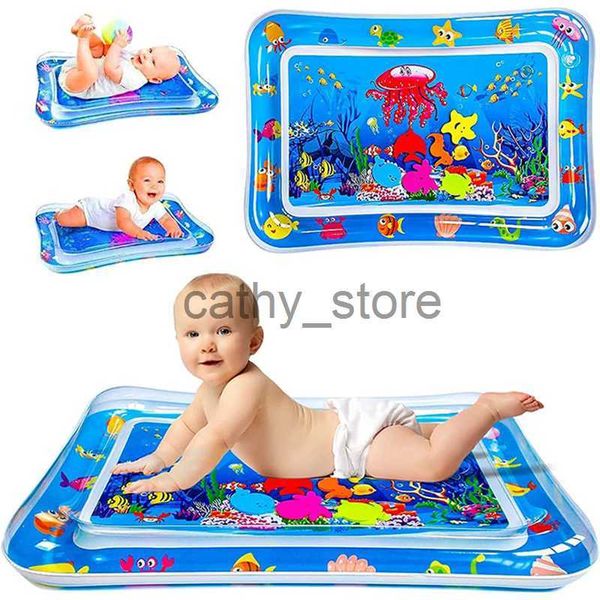 

mats inflatable tummy time mat premium baby water play mat for infants toddlers baby toys for 3+months strengthen your baby's muscles x