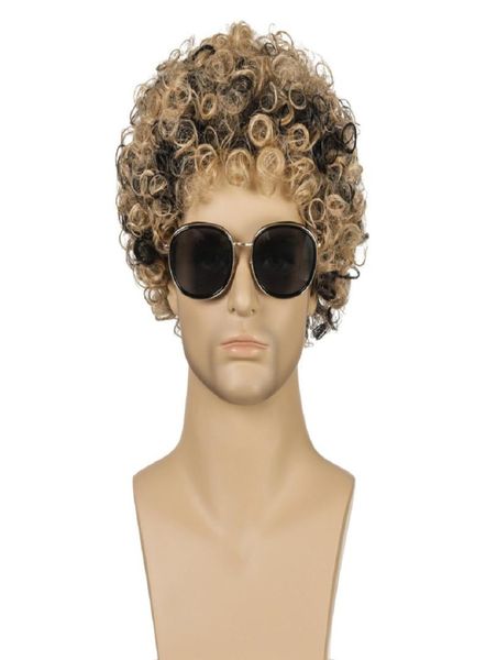 

amazon new selling mens wig high temperature silk wig european and american wig male manufacturers 3685034, Black