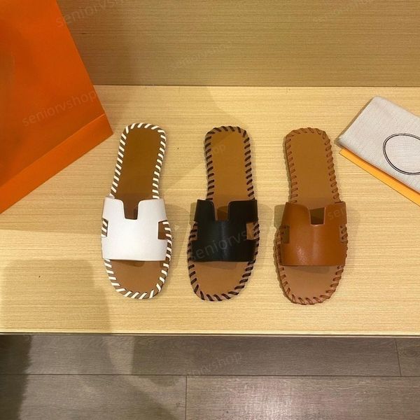 

designer women sandals v signature slide sandal transparent sandals border knit flat shoes summer beach slipper hand sewing big size eu42, Black