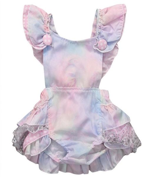 

new lovely floral newborn baby girl clothing romper jumpsuit off shoulder outfits sunsuit clothes t2007218531446, Blue