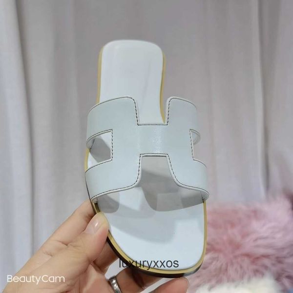

slipper 2023 designer classic sandal slippers h for women wearing high version women's spring/summer oran street 0jm3