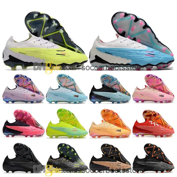 

gift bag kids football boots phantom gx elite fg firm ground cleats neymar acc ghost link mens high soccer shoes athletic outdoor traine, Black