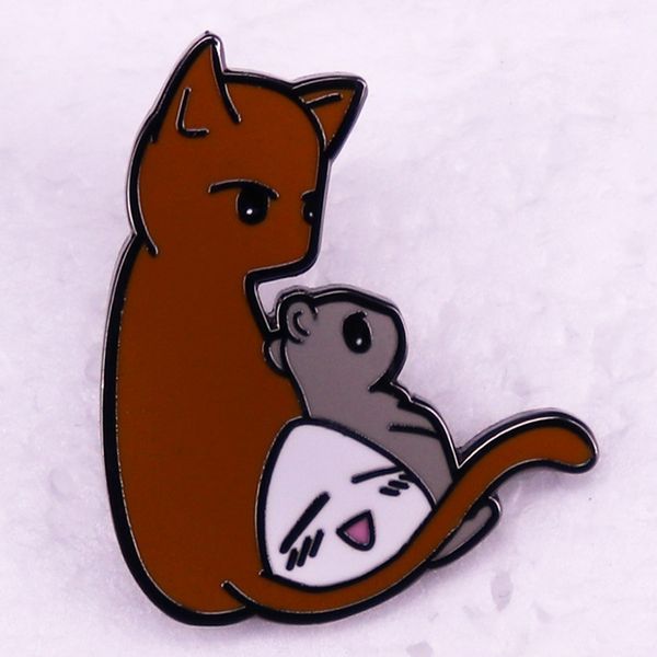 

mouse brooch cute anime movies games hard enamel pins collect cartoon brooch backpack hat bag collar lapel badges, Blue