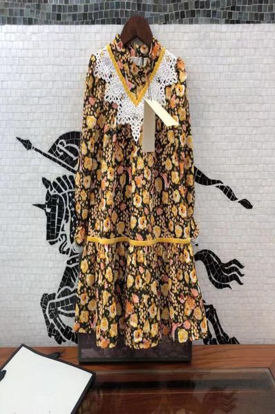 

desginer baby clothing21 spring new children039s long sleeve floral princess dress fresh high end children039s dress for gir1283473, Red;yellow