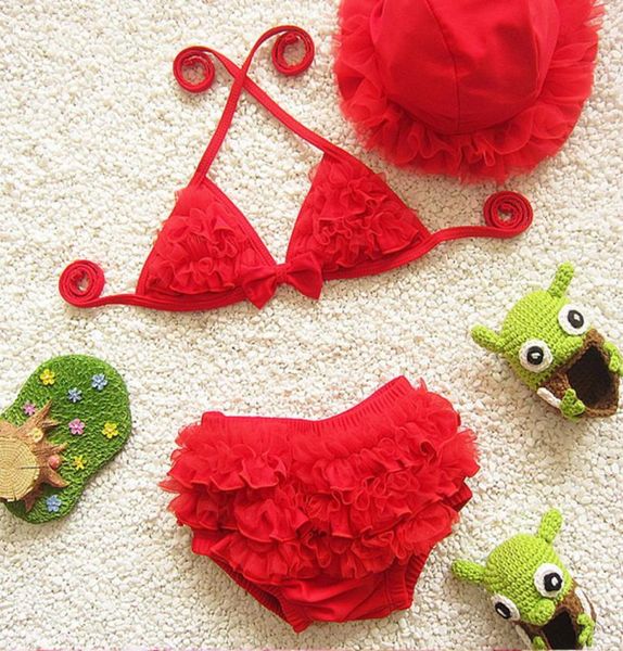 

kids swimwear girls three pieces child swimsuit with ruffle mermaid tails for children bikini baby girl little girls swim suits5900112, Blue