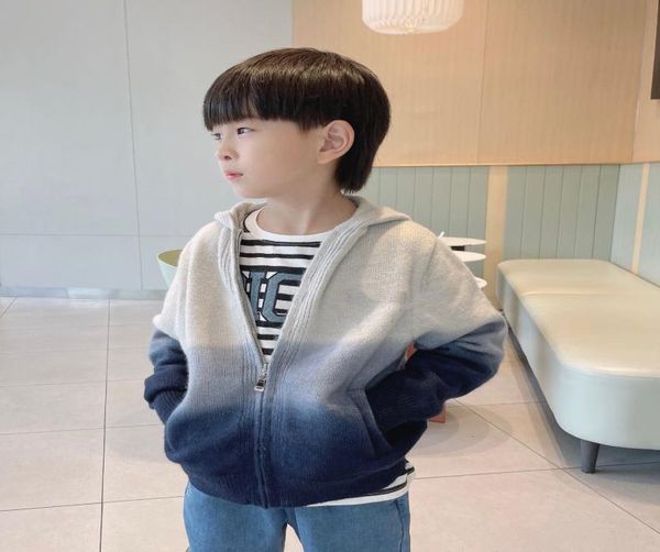 

kids sweaters boys girls knitted hoodies toddler outfit clothes autumn winter warm cardigan coat outerwear2828109, Black