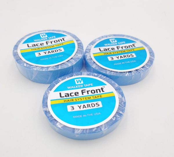 

1 roll 3 yards super hair tape lace front support doublesided adhesive tape for lace wigpu hair extensiontoupee7521671, Black;brown