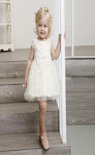 

baby girls tutu lace dress children flower tulle princess dresses 2018 summer boutique kids clothing fly sleeves ball gown c40036405084, Red;yellow