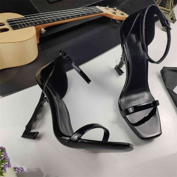 

women designer sandals luxury yslity heels black white apricot color leather heel sandal woman gfhfgg