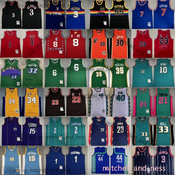 

mitchell and ness basketball stitched jerseys charles barkley shawn kemp david robinson hakeem olajuwon jerseys retro garnett anthony frazie, Black;red