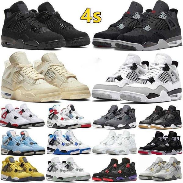 

mens 4s 4 basketball shoes military black cat canvas seafoam sail red thunder university blue fear pack white oreo midnight navy men women d
