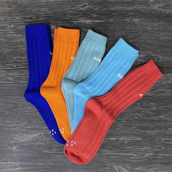 

orange black blue socks men women fashion stockings
