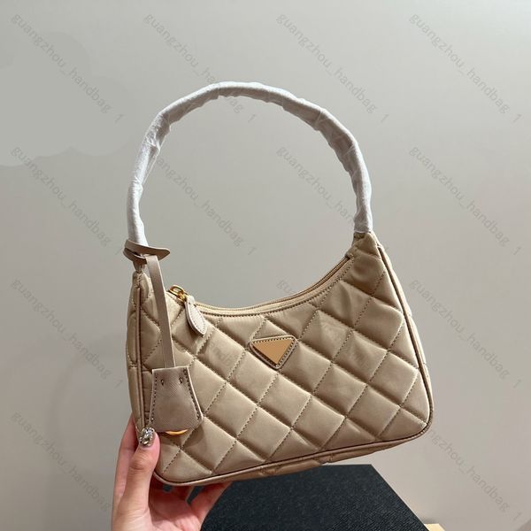 

re-nylon shoulder bag designer bags women quilted bags nylon handle wallet purse shoppiing bag with box