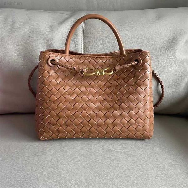 

andiamo woven metal girl summer bags buckle bag tote 2023 cowhide venetas rope bottegas designer handbag large capacity one shoulder crossbo