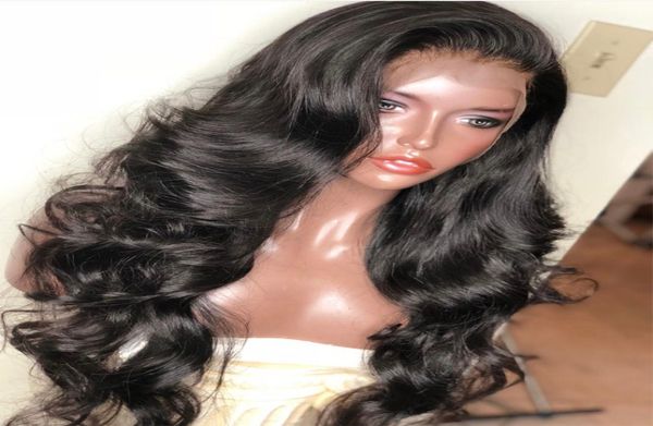 

full lace human hair wigs for black women brazilian full lace wigs silk wavy glueless lace front human hair wigs2705471, Black;brown