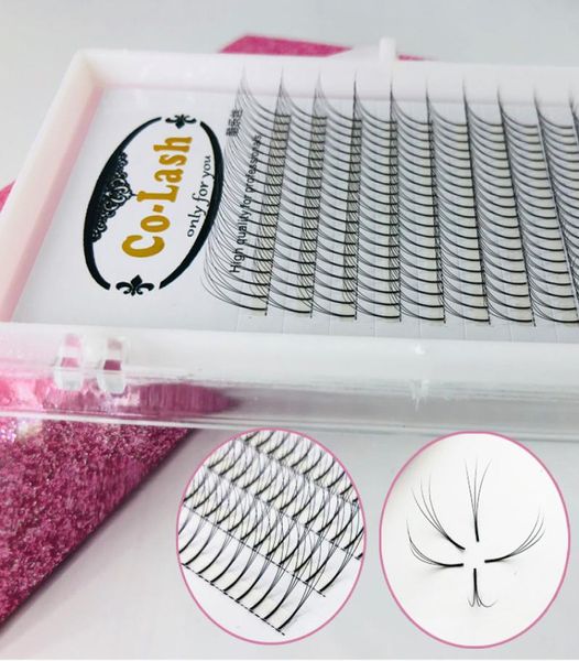 

12line curl premade fans lashes pre made short stem eyelash handmade 5d short stem premade fans eyelashes eye beauty tool new gga23783215