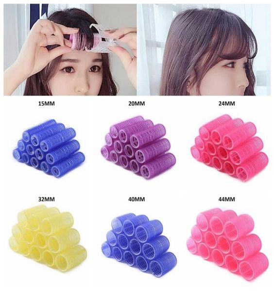 

212pcs big self grip hair rollers self grip curler hair rollers for diy curl hair styling curling tool home use rollers2551194