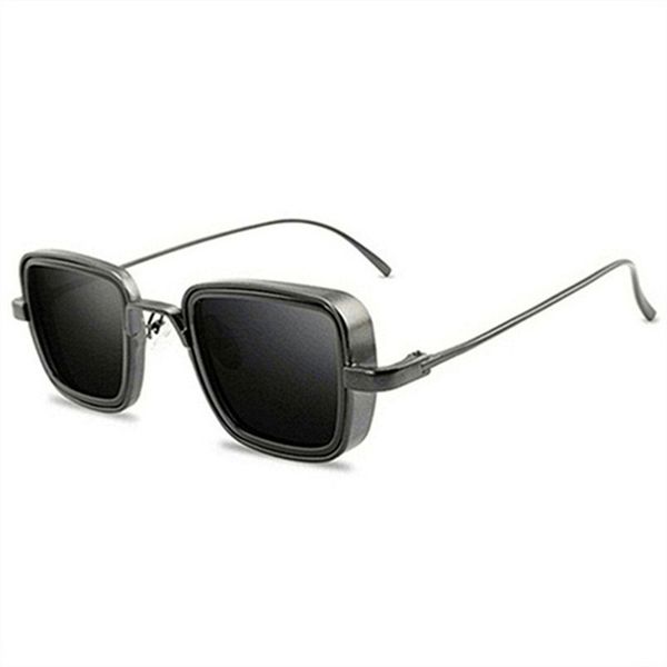 

new vintage metal steampunk sunglasses men women square sun glasses for men women stylish retro brand shades male female uv400 b372, White;black