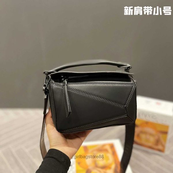 

small designer bags spain loewsbag lady girl geometric fashion contrast color design puzzle square pillow bag crossbody handheld women'