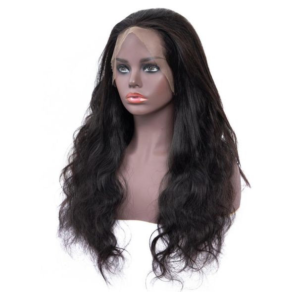 

180 lace front human hair wigs part long glueless wavy brazilian body wave lace closure wig for black women6925276