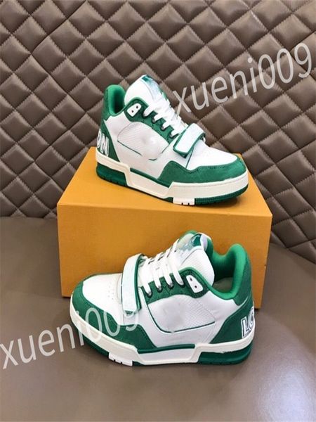 

2023 new luxurys men's casual shoe real cowhide leather outdoor sports shoes men fashion sneakers for man size 35-46 wd230603, Black