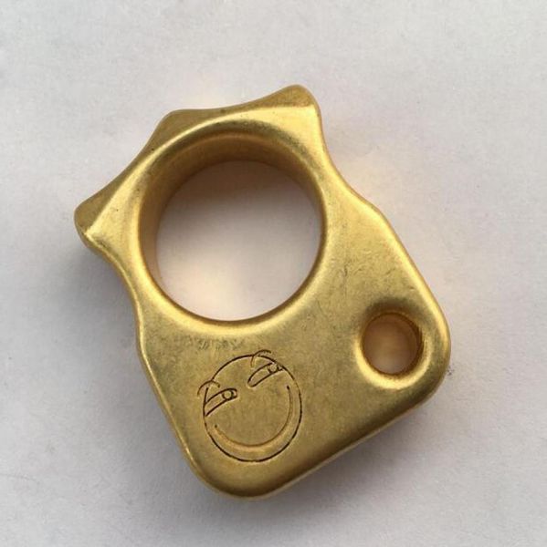 

brass edc single finger knuckle duster ring paper weight cnc machined 12mm thick 23mm finger diameter8159543