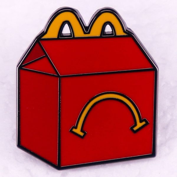 

hamburger brooch cute anime movies games hard enamel pins collect cartoon brooch backpack hat bag collar lapel badges, Blue