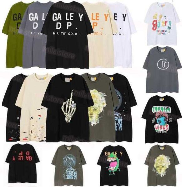 

galleryes t shirt depts mens tshirt designer fashion pure cotton t-shirt womens street luxury loose print couples clothes size s-xl, White;black