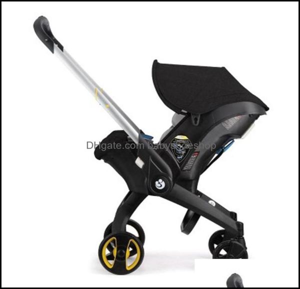 

strollers 4 in 1 carseat stroller bron baby carriage travel system folding portable cart with car seat comfort 04 years old drop9804739
