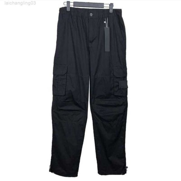 

men's pants designers trousers badge patches letters men women zipper track pant cotton casual cargo streetwear bib overall sport homme, Black