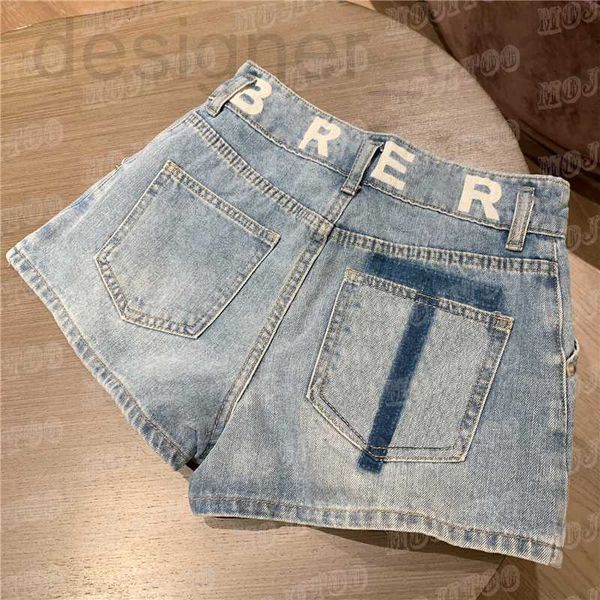 

women's plus size pants designer letter printed women denim shorts fashion designer mini short girl high street jeans pant 3edh, Black