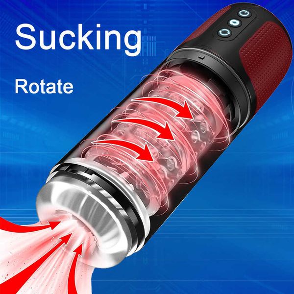 

toy massager automatic sucking rotating male masturbator cup fully waterproof with 7 amp vacuum suction modes toy for men