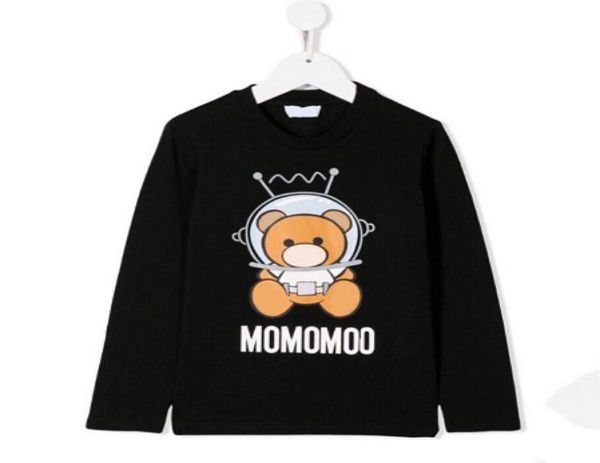 

20 fw kids sweatshirt space bear pattern girls pullovers active letters boys hoodies kids clothes 2020 childrens clothe4969243, Black