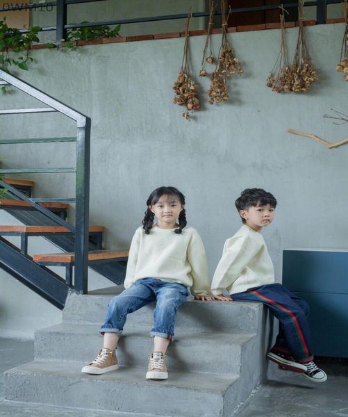 

kids boys pullover and girls jumper winter sweaters children knitted sweater warm outerwear pure cotton6931818, Blue