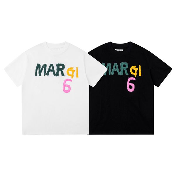 

23ss summer usa cotton tee plus size men t shirt high street rainbow casual tshirt, Black;brown