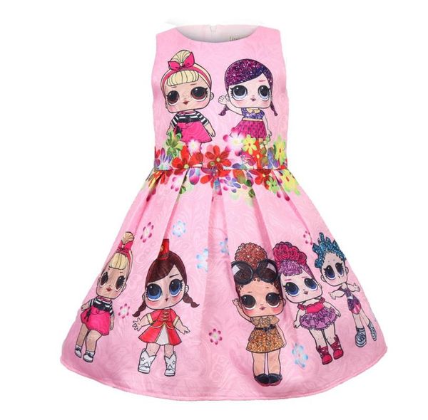 

baby dresses 39y summer cute elegant dress kids party christmas costumes children clothes princess lol girls dress3133704, Red;yellow
