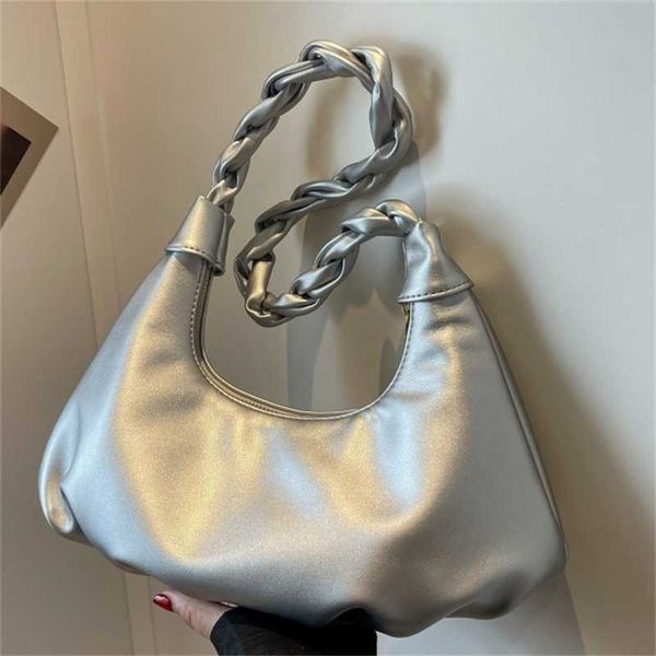 

evening bags simple pleated large capacity bag for women new summer niche fashion dumplings commuting to work underarm 230704