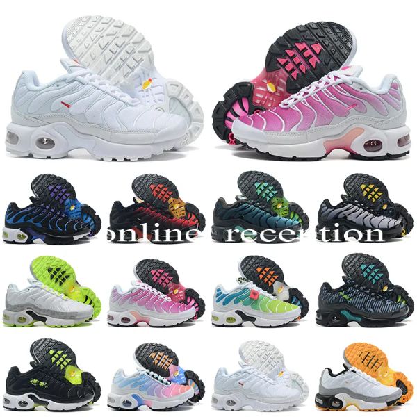 

shoes trainers womens kids sneakers triple black hyper blue green sports 2022 designer tn plus 28-35