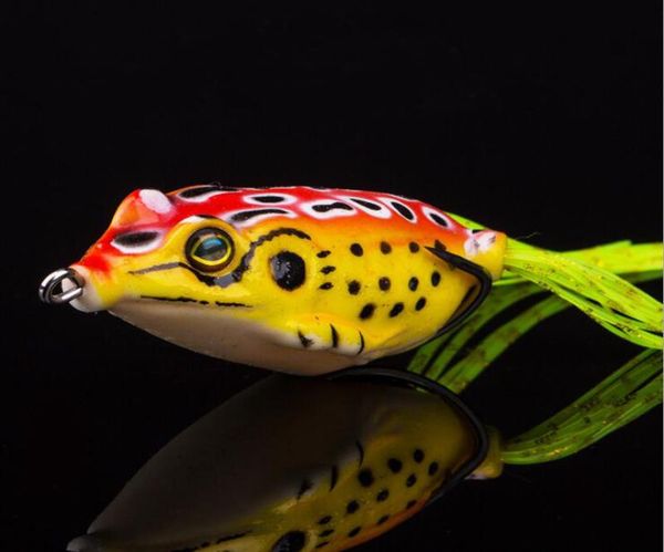 

new soft lures fishing lure bait tackle 55cm13g colorful frog rubber frogs7676348