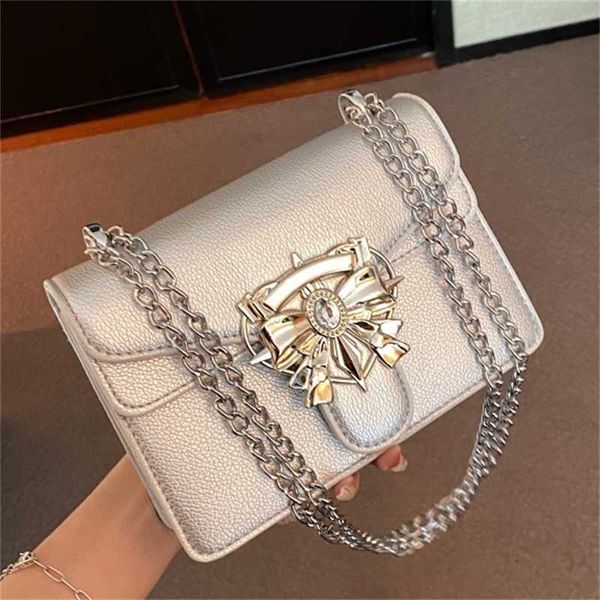 

evening bags texture underarm small bag new women's popular summer versatile chain crossbody one shoulder square 230704
