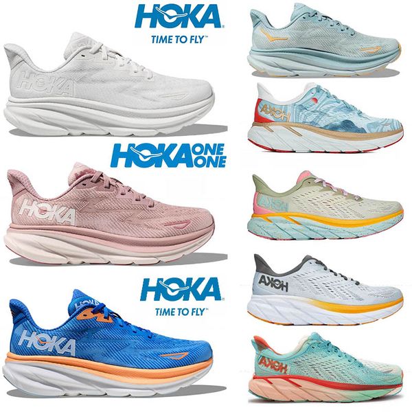 

new hoka one one bondi 8 running shoes clifton 8 9 orange training sneakers designer women men summer orange amber hokas shoes womens people