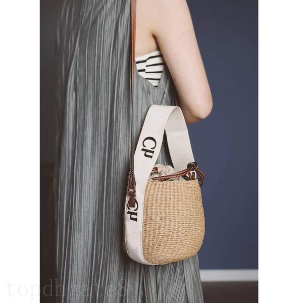 

holiday beach bag woody designer straw bags lady fashion single borse practical summer seaside tote handbags natural brown soft big capacity