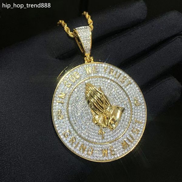 

925 silver necklace alphabet punk style god charm strap rope chain for men prayer