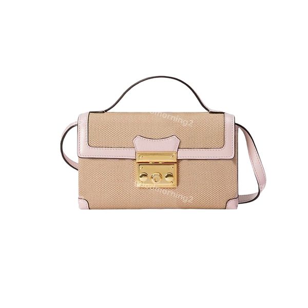 

2023 designer women's handbag fashion leather crossbody bag square box handbag padlock shoulder bag underarm bag 4 colors