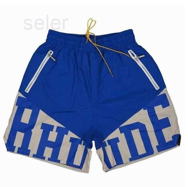 

rhude mens shorts athletic casual mesh short men womens classic beach fashion designer street hip hop couples cortez cargo 4 m4z1, White;black