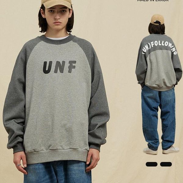

grey khaki sweatshirts men women sweater pullover cotton letter long sleeve fashion, Black;brown