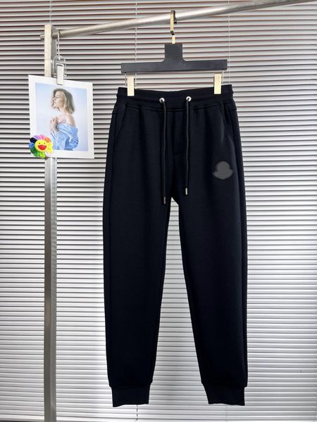

mens pants jogger stretch loose pocket sweatpants british style drawstring outdoor sports casual trousers designer sweat pant pencil pant, Black