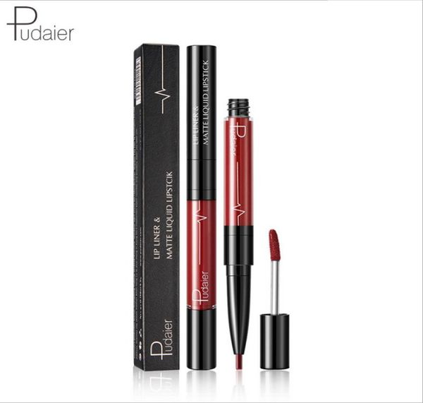 

2 in 1 makeup lip liner and labial glair velvet matte lip gloss waterproof cosmetics lip liner and lipgloss7057065